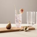 Ferm Living Tall Clear Ripple Glasses (Set of 4)