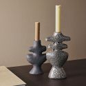 Ferm Living Yara Candle Holder - Small Rustic Iron