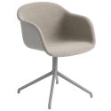 Muuto Fiber Armchair - Front Upholstered with Swivel Base 
