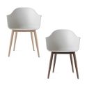 Audo Harbour Chair - Wooden Base, Plastic Shell