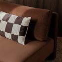 Ferm Living Fold Patchwork Cushion - Coffee