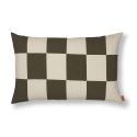 Ferm Living Fold Patchwork Cushion -  Dark Olive