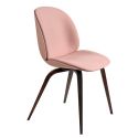 Gubi Beetle Dining Chair - Front Upholstery - Wooden Leg Base