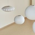 George Nelson Saucer Crisscross Bubble Pendant Light