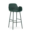 Normann Copenhagen Form Bar Armchair - Steel Base