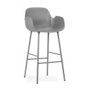 Normann Copenhagen Form Bar Armchair - Steel Base
