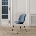 Gubi Beetle Dining Chair - Full Upholstery - Metal Leg Base