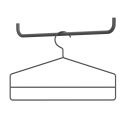 String Shelving Coat Hanger - Pack of 4