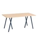 Hay Loop Stand Rectangular Dining Table - Wooden Tabletop