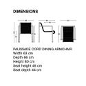 HAY Palissade Cord Dining Armchair