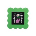 Petal Photo Frame 15x15cm - Green
