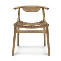 Knoll Klismos Chair with Wooden Back