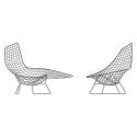 Knoll Bertoia Asymmetric Unupholstered Chaise