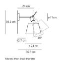 Artemide Tolomeo Wall Diffuser