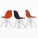 Vitra Eames DSR Plastic Upholstered Chair