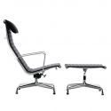 Vitra EA124/EA125 Aluminium Group Lounge Chair & Ottoman 