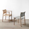 Fredericia BM61 Linen Webbing Dining Chair