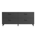 String Relief Chest of Drawers Low, Leg Base