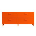 String Relief Chest of Drawers Low, Leg Base