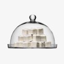 LSA Vienna Clear Glass Dome & Plate 33cm