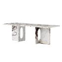 Audo Androgyne Lounge Table - Calacatta Viola Marble 