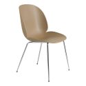 Gubi Beetle Dining Chair - Unupholstered - Metal Conic Leg Base