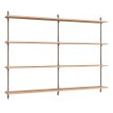 MOEBE Wall Mounted Shelving System WS.115.2.B