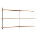 MOEBE Wall Mounted Shelving System WS.85.2.B