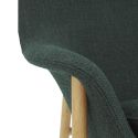 Normann Copenhagen Drape Lounge Chair, High - Wooden Leg