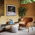 Normann Copenhagen Drape Lounge Chair, Low - Wooden Leg