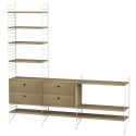 String Shelving Living Room Bundle L J
