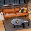Muuto Outline 3 Seater Sofa, Refine Leather Cognac