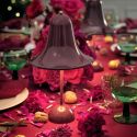 Verpan Pantop Portable Table Lamp - Burgundy