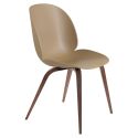 Gubi Beetle Dining Chair - Unupholstered - Wooden Leg Base