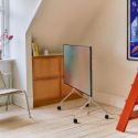 Pedestal Moon Rollin' TV Stand - In Stock - Chrome