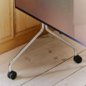 Pedestal Moon Rollin' TV Stand - In Stock - Chrome