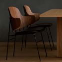Audo Copenhagen Penguin Dining Chair - Upholstered Seat