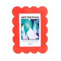 Petal Photo Frame 15x20cm - Red