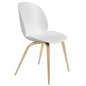 Gubi Beetle Dining Chair - Unupholstered - Wooden Leg Base