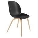 Gubi Beetle Dining Chair - Unupholstered - Wooden Leg Base