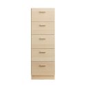 String Relief Chest of Drawers Tall, Plinth Base