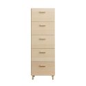 String Relief Chest of Drawers Tall, Leg Base