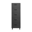 String Relief Chest of Drawers Tall, Leg Base