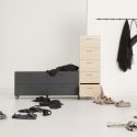 String Relief Chest of Drawers Low, Leg Base