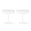 Ferm Living Ripple Champagne Saucers, Frosted (Set of 2)