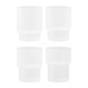 Ferm Living Set of 4 Ripple Frosted Short Glasses