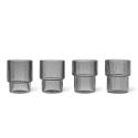 Ferm Living Short Clear Ripple Glasses (Set of 4)
