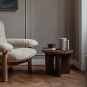 Audo Copenhagen Androgyne Side Table, Wood Base Ø50cm