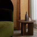 Audo Copenhagen Androgyne Side Table, Wood Base Ø50cm