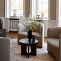 Audo Copenhagen Androgyne Side Table, Wood Base Ø50cm